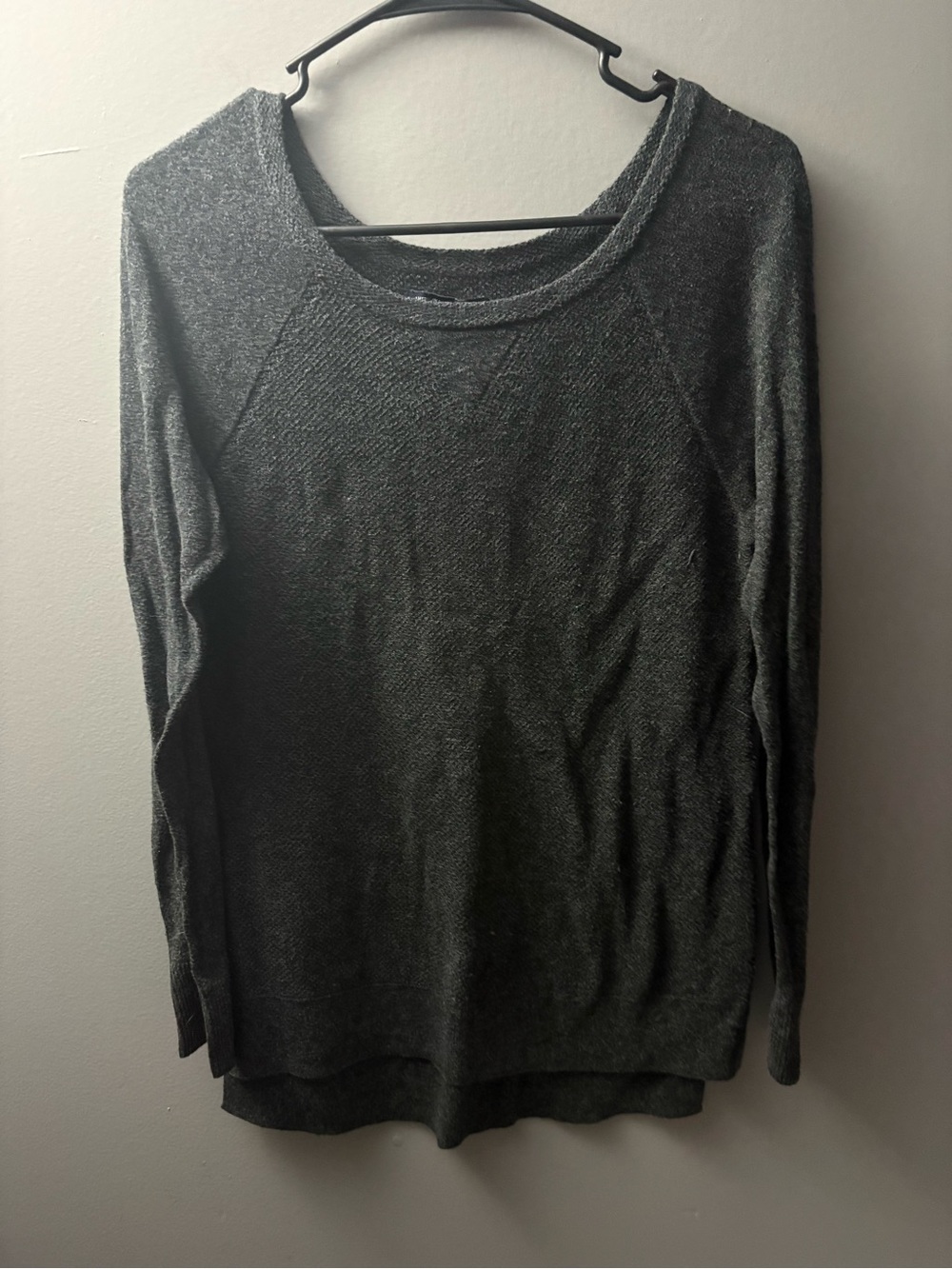 American Eagle Outfitters Charcoal Crewneck Sweater